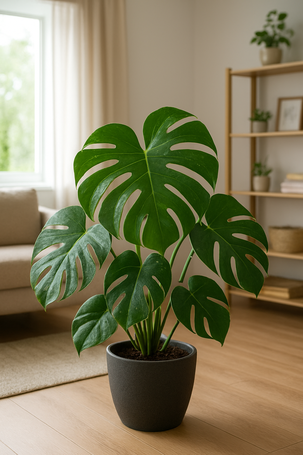 Monstera Deliciosa 60cm - Plante tropicale pot 17cm